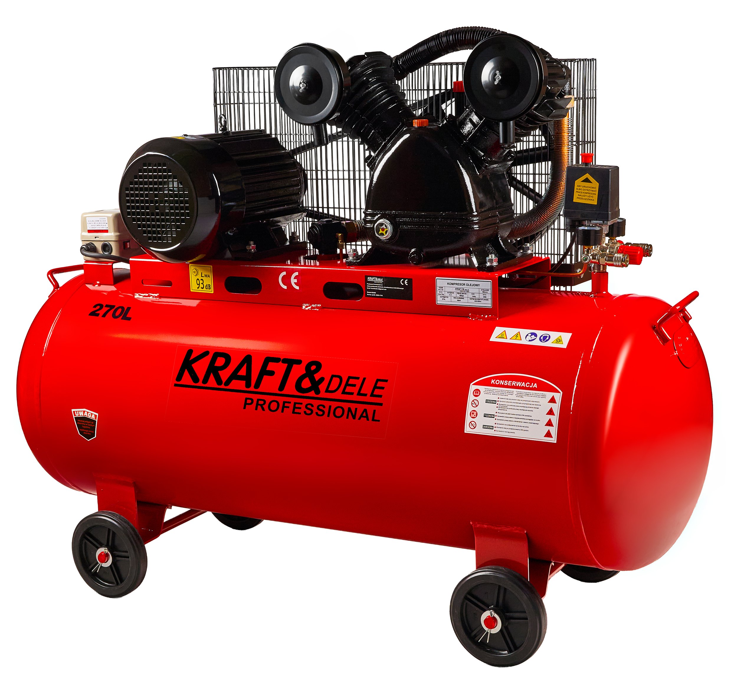 Olejový kompresor 270L 400V KD409
