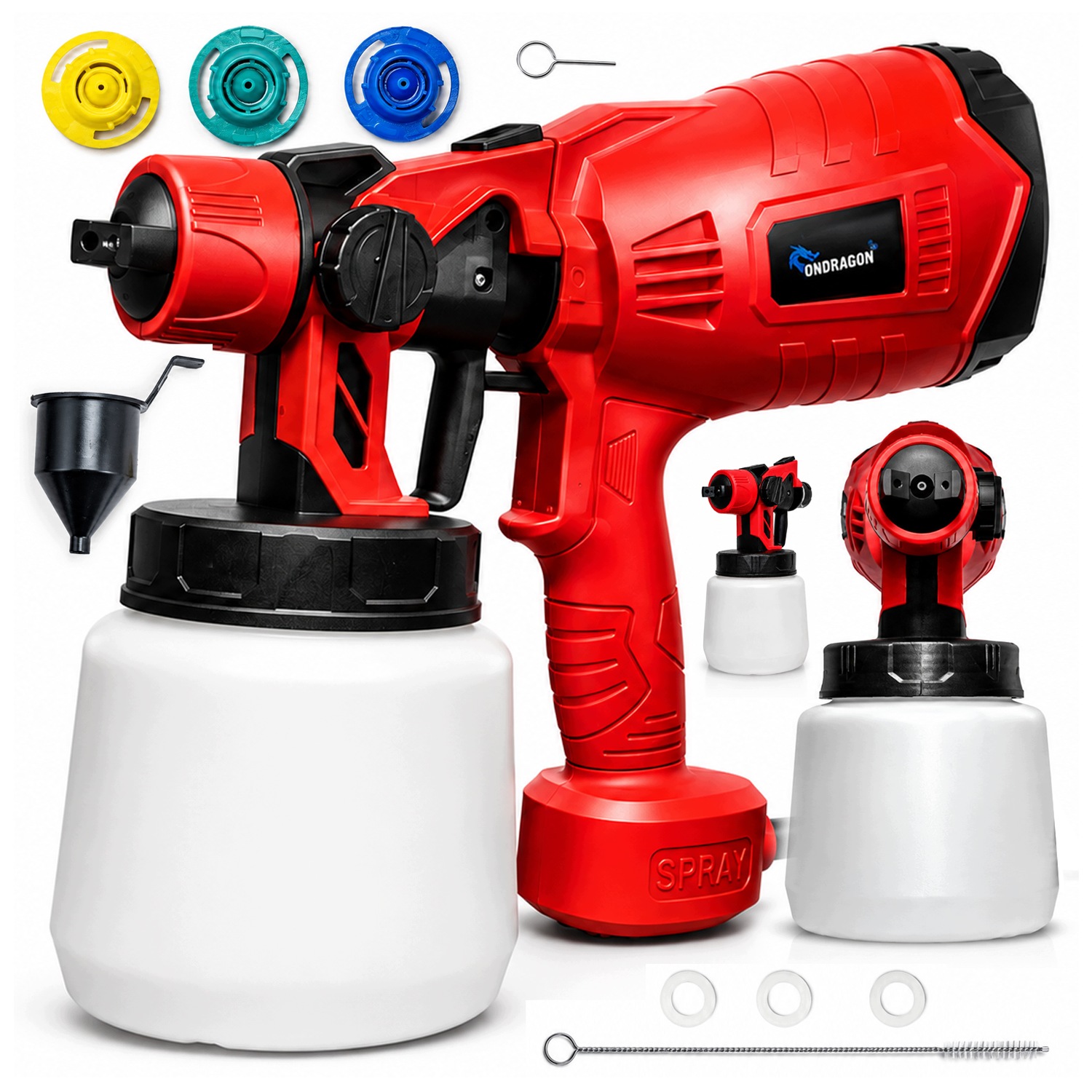 STŘÍKACÍ PISTOLE NA BARVY NA NÁTĚRY STĚN 800ml