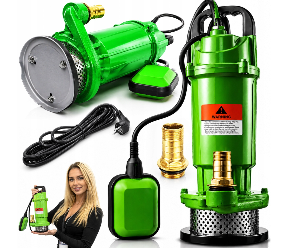 ČERPADLO NA ČISTOU A ZNEČISTĚNOU VODU, PONORNÉ, PLOVÁKOVÉ, SEPTIK, SÍTKO NA ODPADNÍ VODY 3350 W