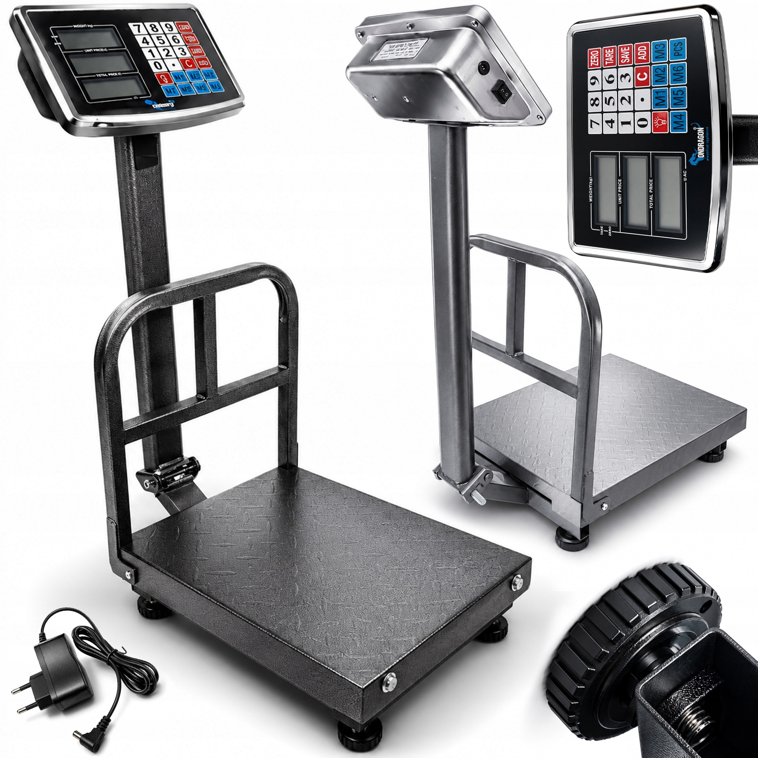 150KG PRŮMYSLOVÁ SKLADOVÁ VÁHA, DÍLENSKÁ, PLOŠINOVÁ, SILNÝ LCD od9100