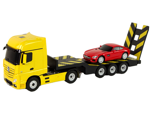 Odtahovka Autíčko R/C Mercedes-Benz 1:26 Žluté Červené