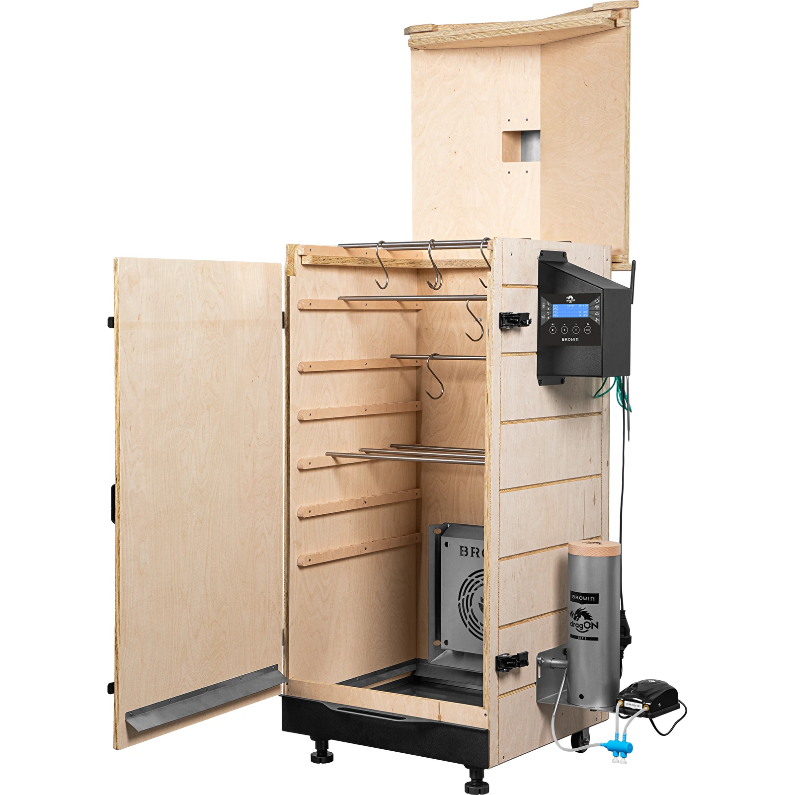 Dřevěná udírna dragON PLYWOOD NATURE 200l 330349