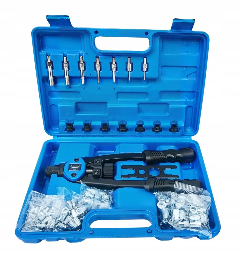 RUČNÍ NÝTOVNICE PRO NÝTOVÉ MATICE M3-M12 SADA 127 + PŘEPRAVNÍ KUFŘÍK OD9085 od5041