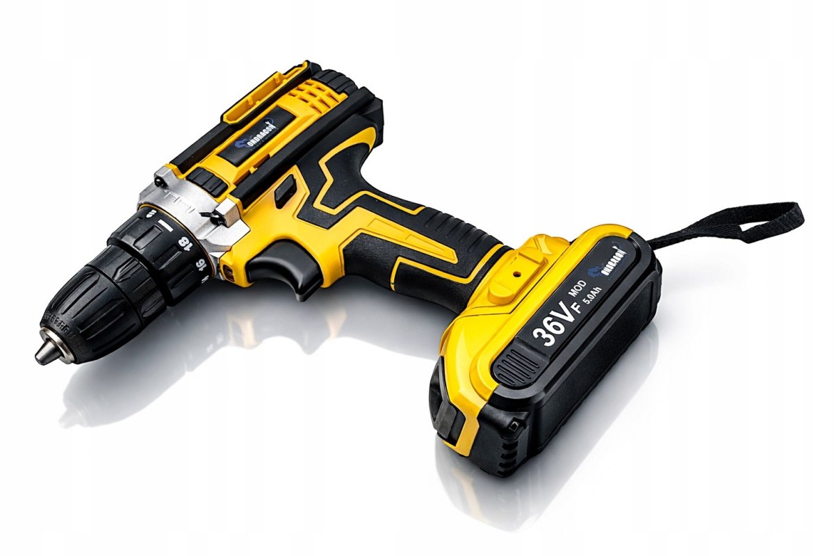 AKU VRTAČKA/ŠROUBOVÁK 36V ŽLUTÁ + 2 BATERIE 5,0 Ah V POUZDŘE od9010