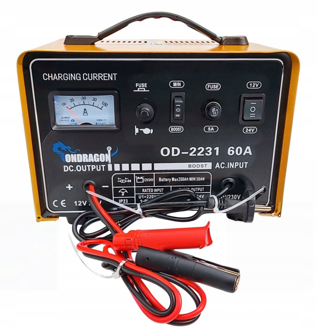 AUTONABÍJEČKA 12/24V SE STARTÉREM PRO NABÍJENÍ S VÝKONNÝM PROUDEM 60A  od2231 i30
