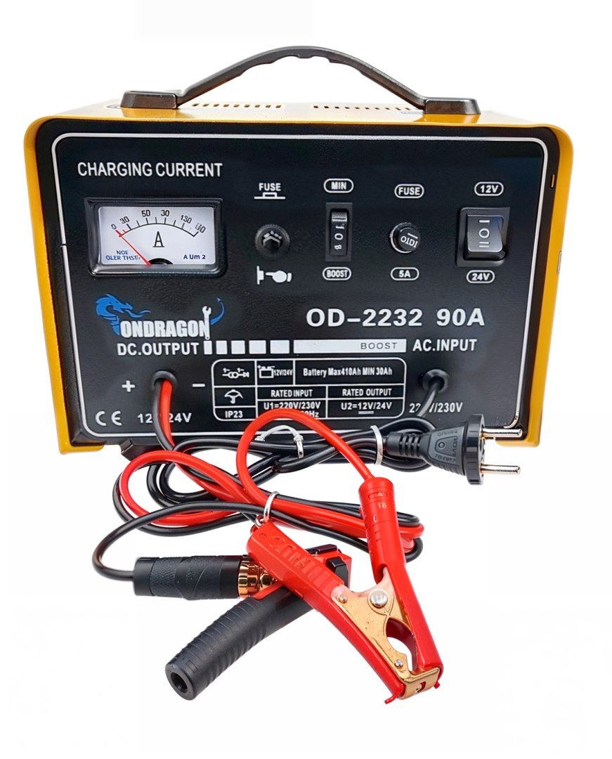 12/24V AUTONABÍJEČKA SE STARTÉREM PRO NABÍJENÍ S VÝKONNÝM PROUDEM 90A  od2232