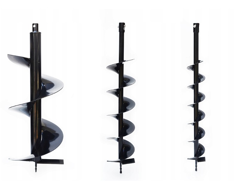 Benzinový zemní vrták 3,8 kW 3 vrtáky Ø 10, 15, 20 cm + prodloužení 60 cm  od9116