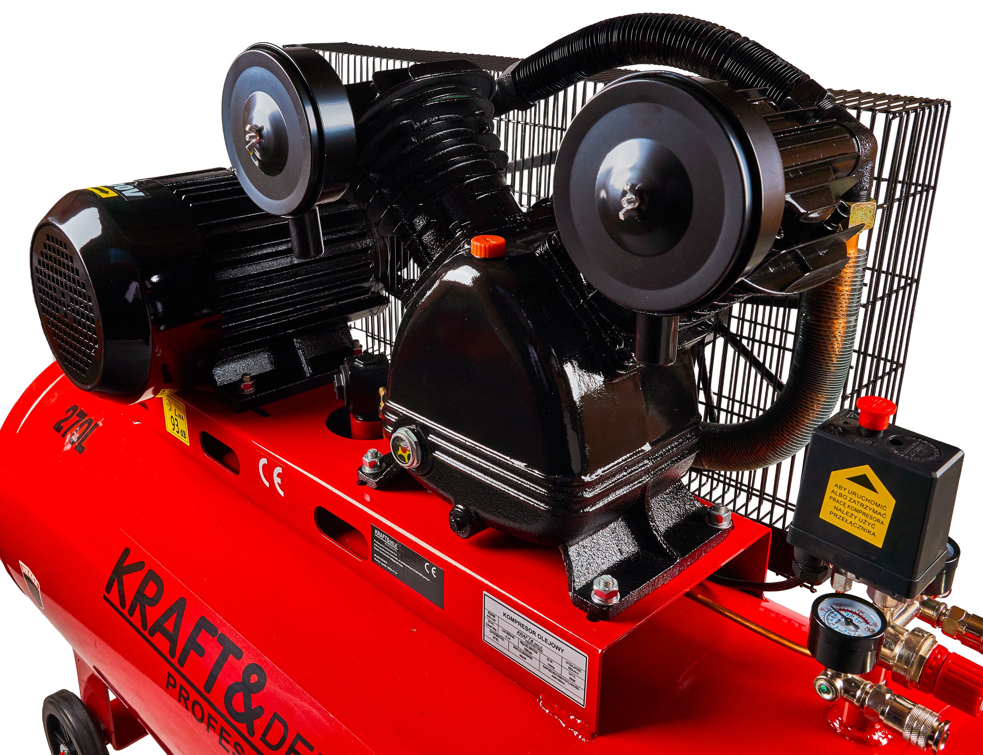 Olejový kompresor 270L 400V KD409