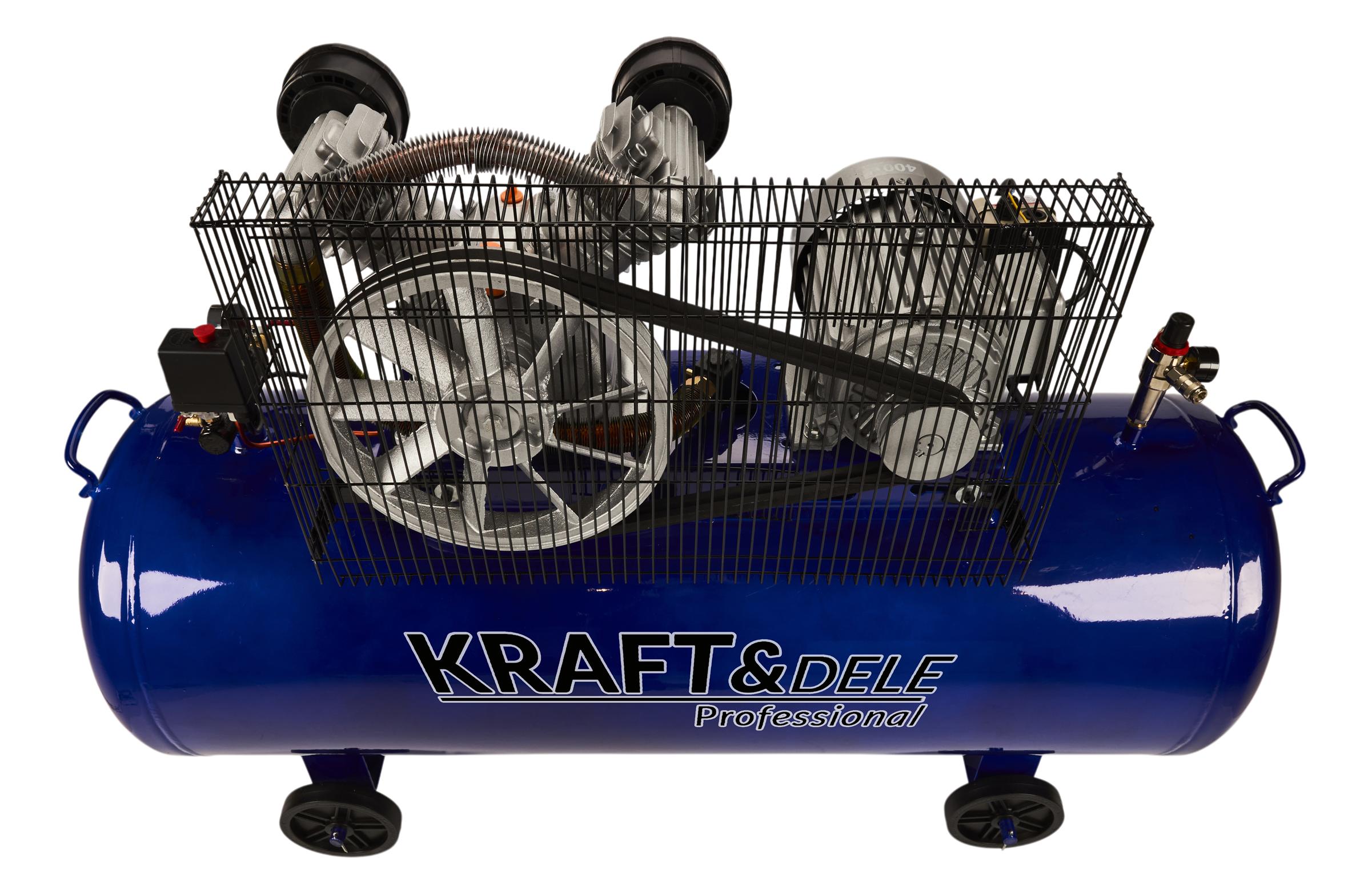 Olejový kompresor 300L 400V 2 písty + separátor KD4061