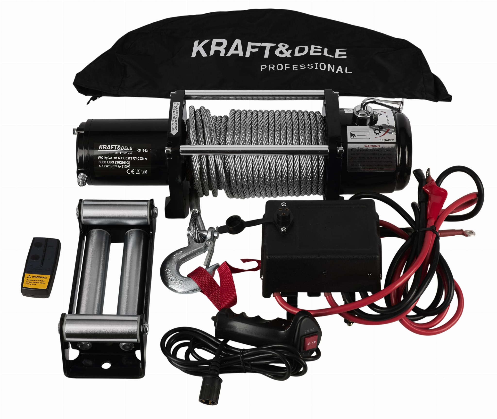 Naviják - Elektrický naviják KD1563 8000LBS 12V