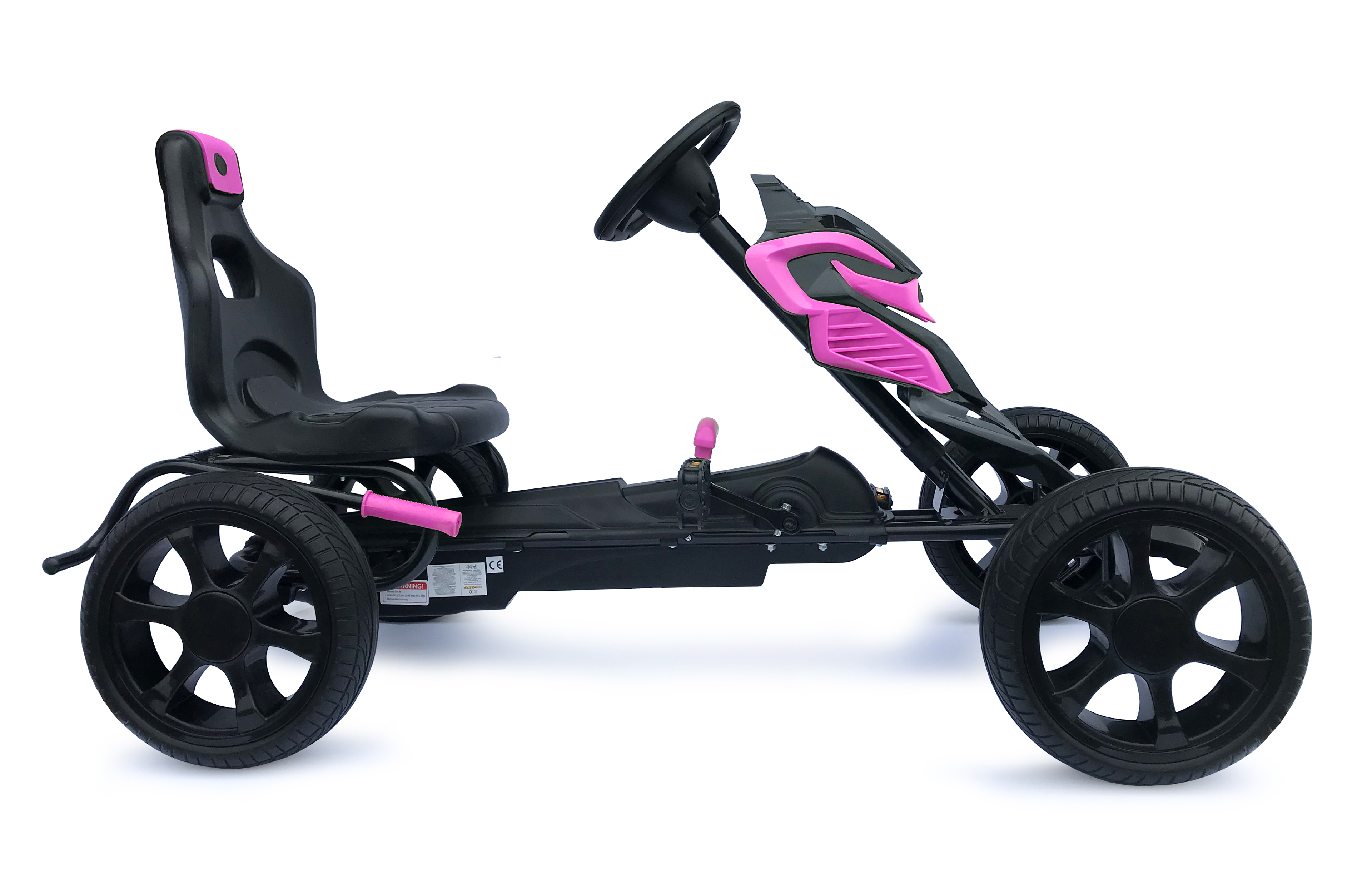 Go-kart Velká šlapací motokára Scout 5-12 let růžová EVA kola