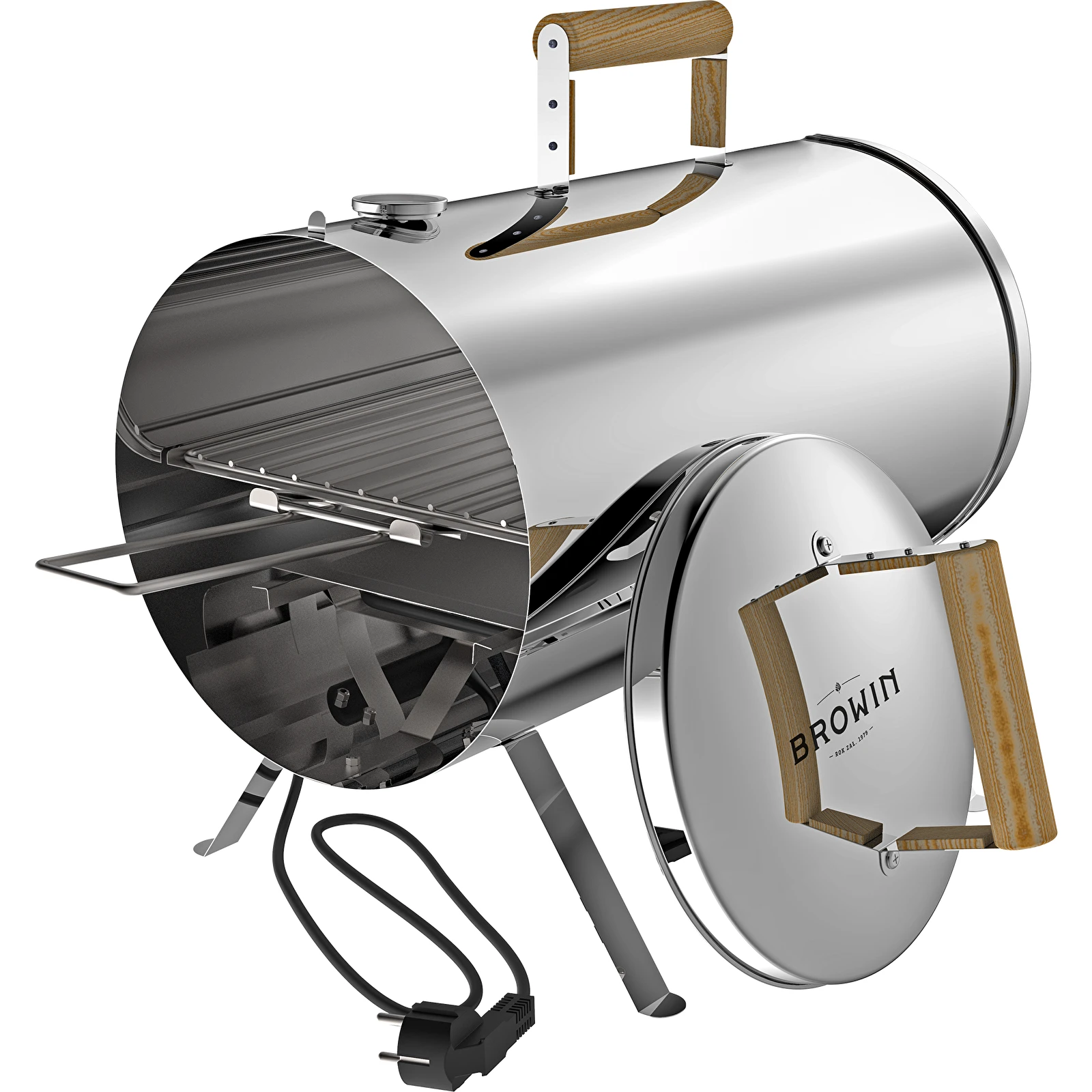 BROWIN Elektrická udírna přenosná mobilní 600W 330020