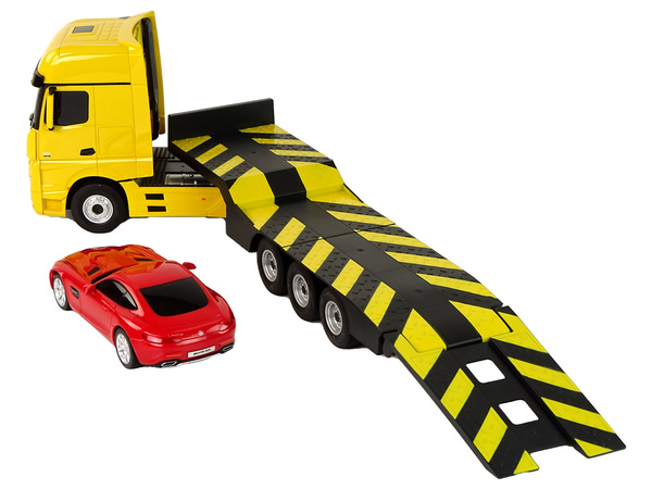 Odtahovka Autíčko R/C Mercedes-Benz 1:26 Žluté Červené