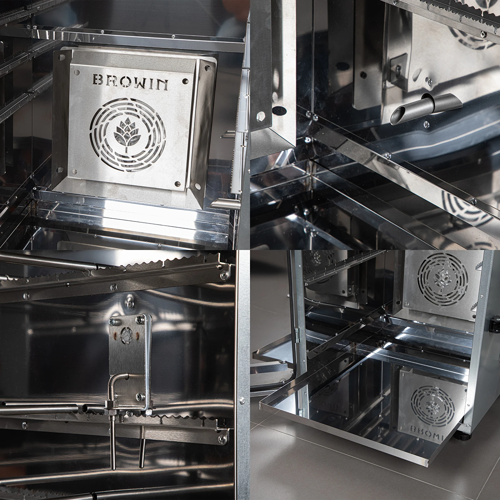 Nerezová elektrická udírna 220l 330350