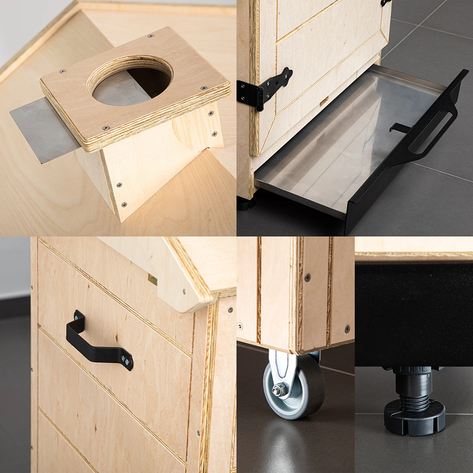 Komora dřevěné udírny 200l 330384