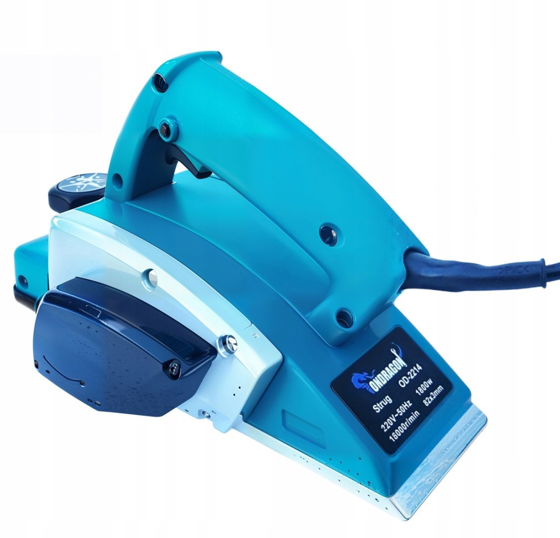 ELEKTRICKÁ HOBLOVKA NA DŘEVO 1800W TESARSKÁ HOBLOVKA 0-3 MM + POUZDRO od2214 G44/43+, H44+