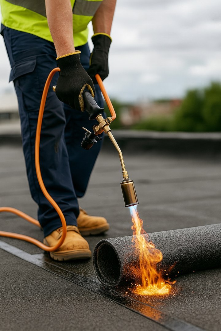 PLYNOVÝ STŘEŠNÍ HOŘÁK PRO ODSTRAŇOVÁNÍ MATERIÁLU 3 TRYSKY NA STŘEŠNÍ KRYTINY od7005