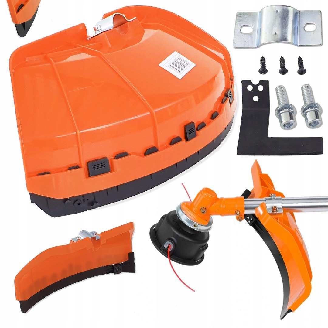 BENZÍNOVÝ KŘOVINOŘEZ 7HP VYŽÍNAČ VÝKON + KOTOUČ + HLAVA + POPRUH + STRUNA  od9153