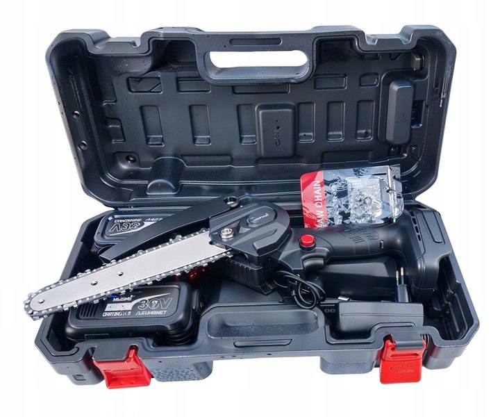 36V AKUMULATOROVÁ ŘETĚZOVÁ PILA 2x BATERIE ŘETĚZOVÁ PILA 8" POWER  od9123 