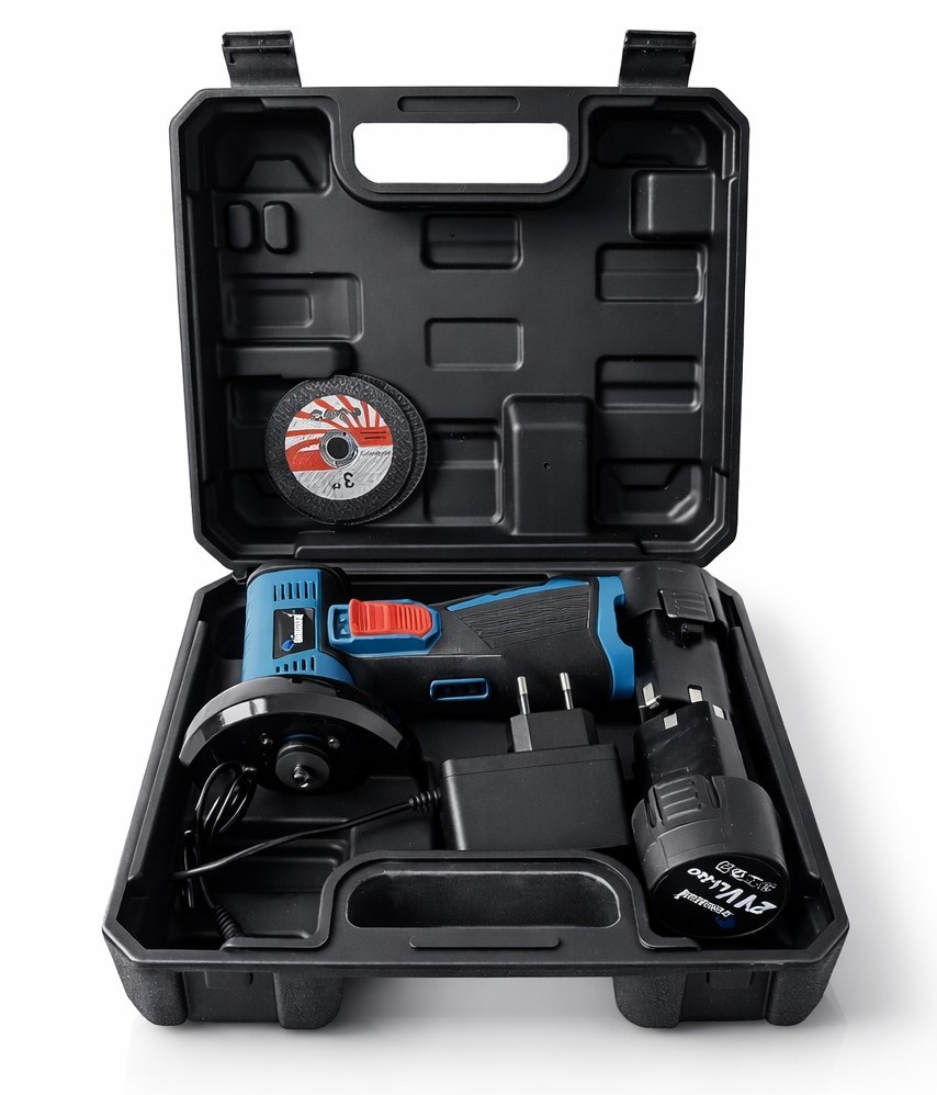 AKUMULATOROVÁ ÚHLOVÁ BRUSKA PRO ŘEZÁNÍ 19500 RPM 2X KOTOUČE 2X BATERIE 21V  OD4014