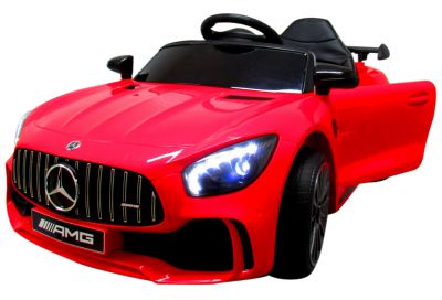 Mercedes GTR-S červený Měkká kola Eva, měkké sedadlo Licence Lithiová baterie