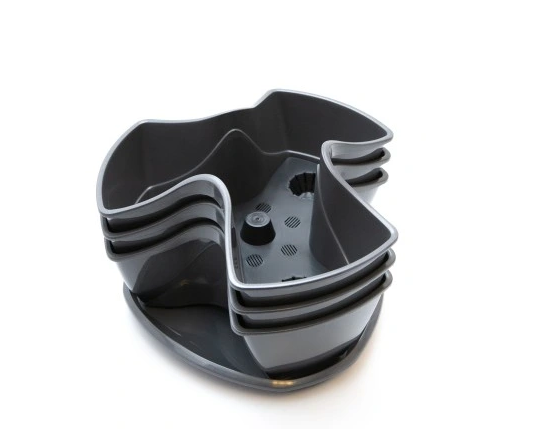 KVĚTINÁČ patrový Coubi Herbal Grafit 29,5cm