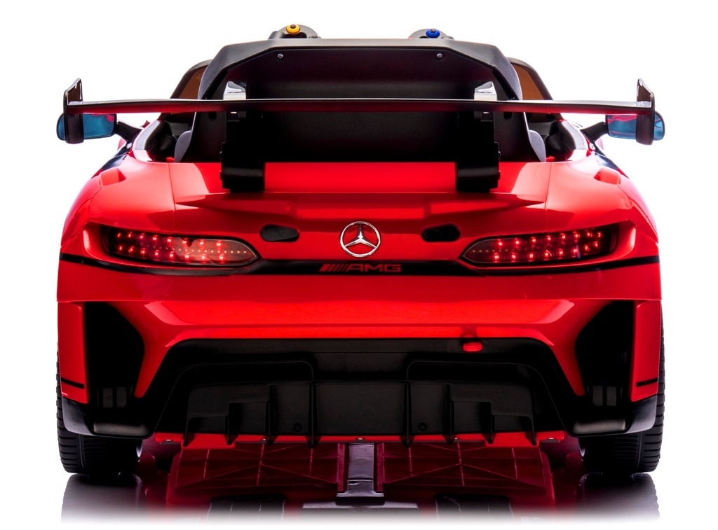 Mercedes GT3 Evo ČERVENÁ Měkká kola Eva, měkká sedačka Licence Lithium-iontová baterie