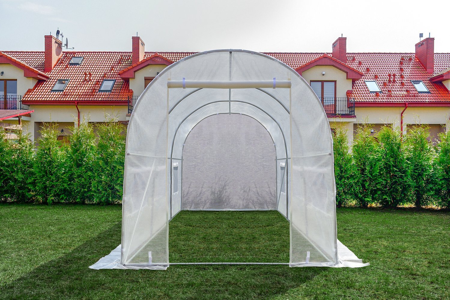 Garden FOLIOVNÍK zahradní skleník 2x4,5m 9m2 GALV. KVAL UV4 bílý 1559
