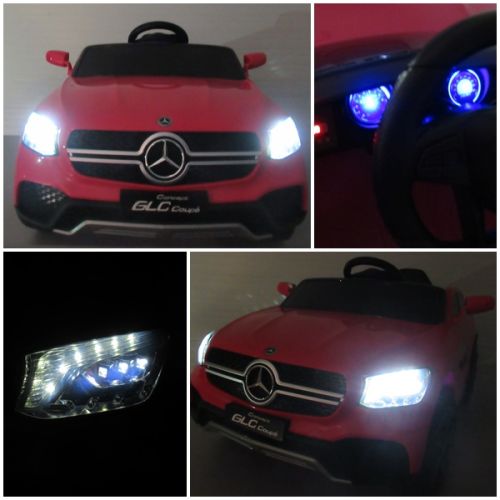Mercedes GLC COUPE Concept 4x4 RŮŽOVÝ EVA KŮŽE Licence Lithium-iontová baterie