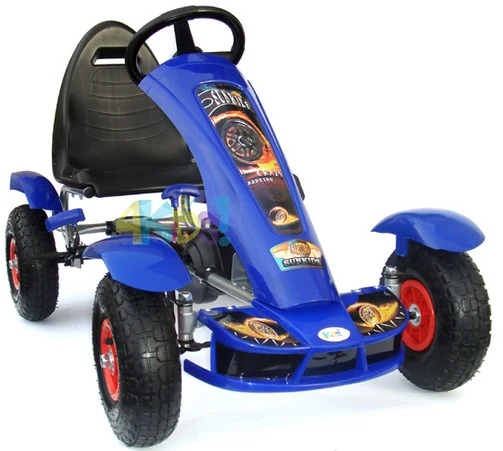 Go-kart Šlapací motokára nafukovací kola 5-10 let černá F618