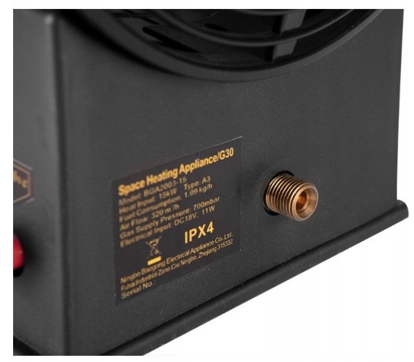 GRAPHITE AKU Plynové topidlo ohřívač 15kW 18V 58GE100