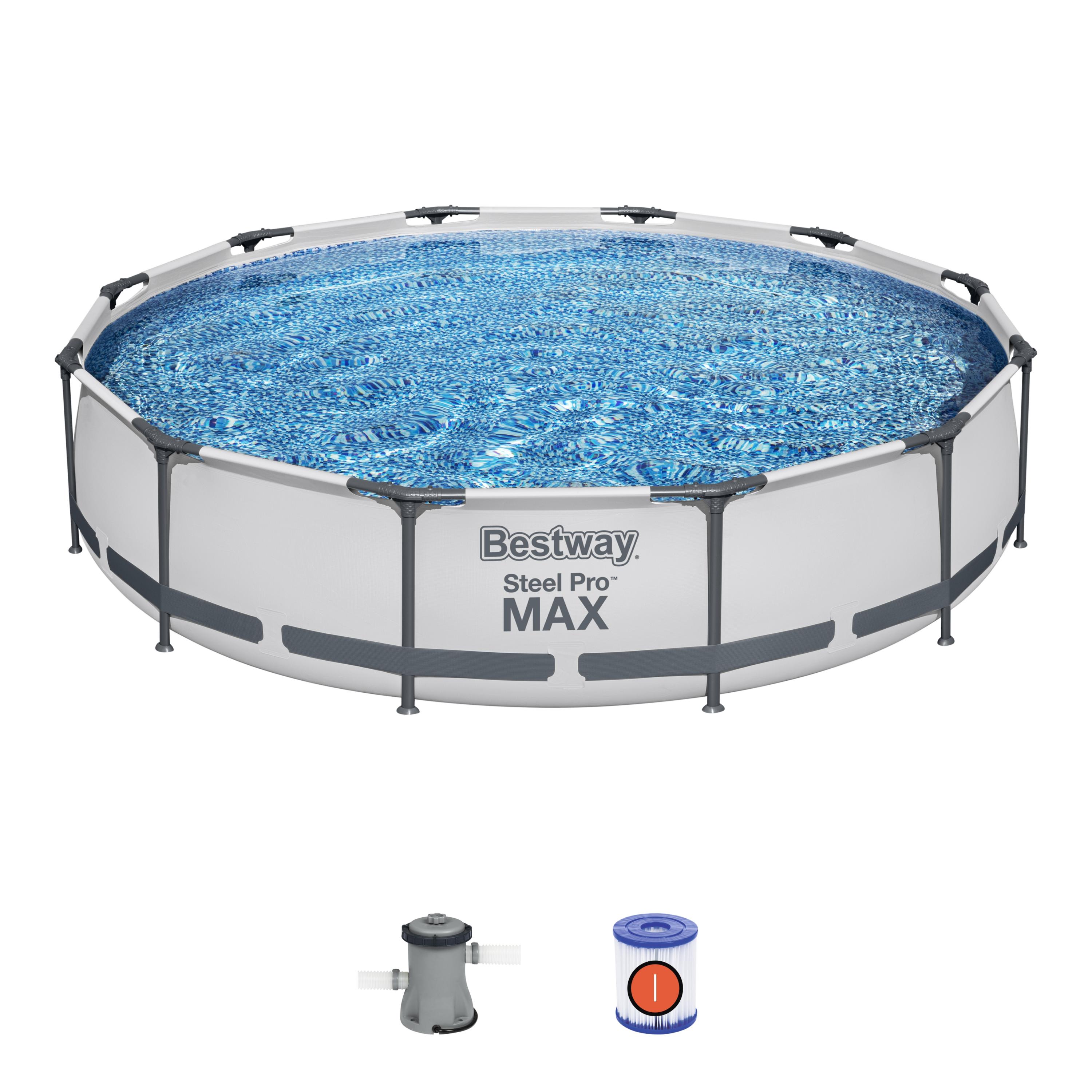 BESTWAY Zahradní bazén 366x76 cm SADA příslušenství čerpadlo 56416