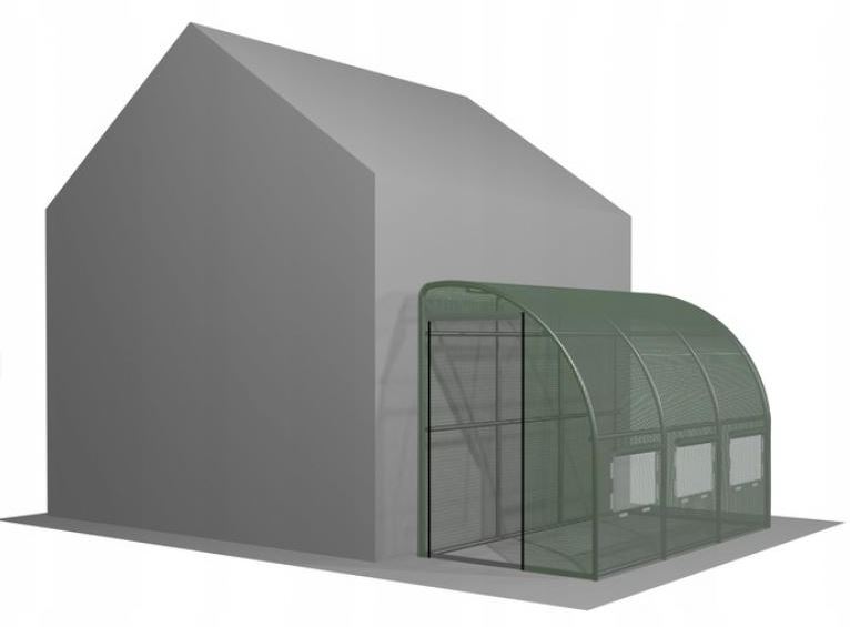 GardenLine foliovník skleník zahradní ke zdi 4x1,5x2m TUN1439