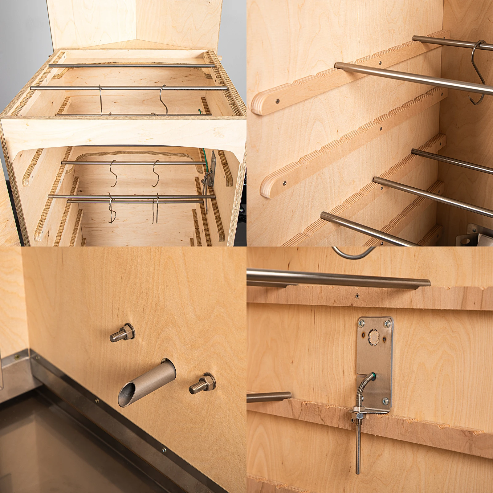 Elektrická udírna dragON PLYWOOD NATURE 320l 330372