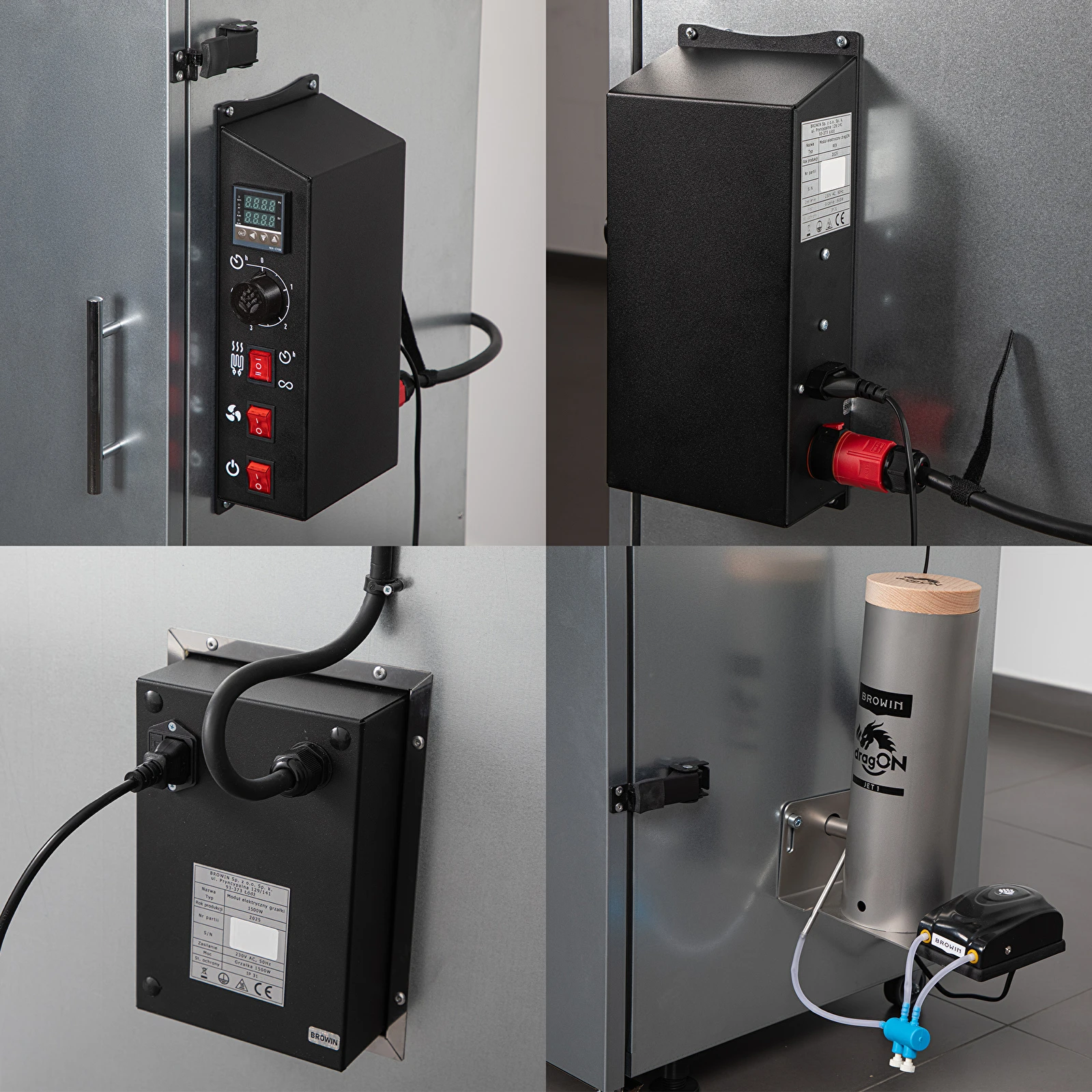 Nerezová elektrická udírna 220l 330350