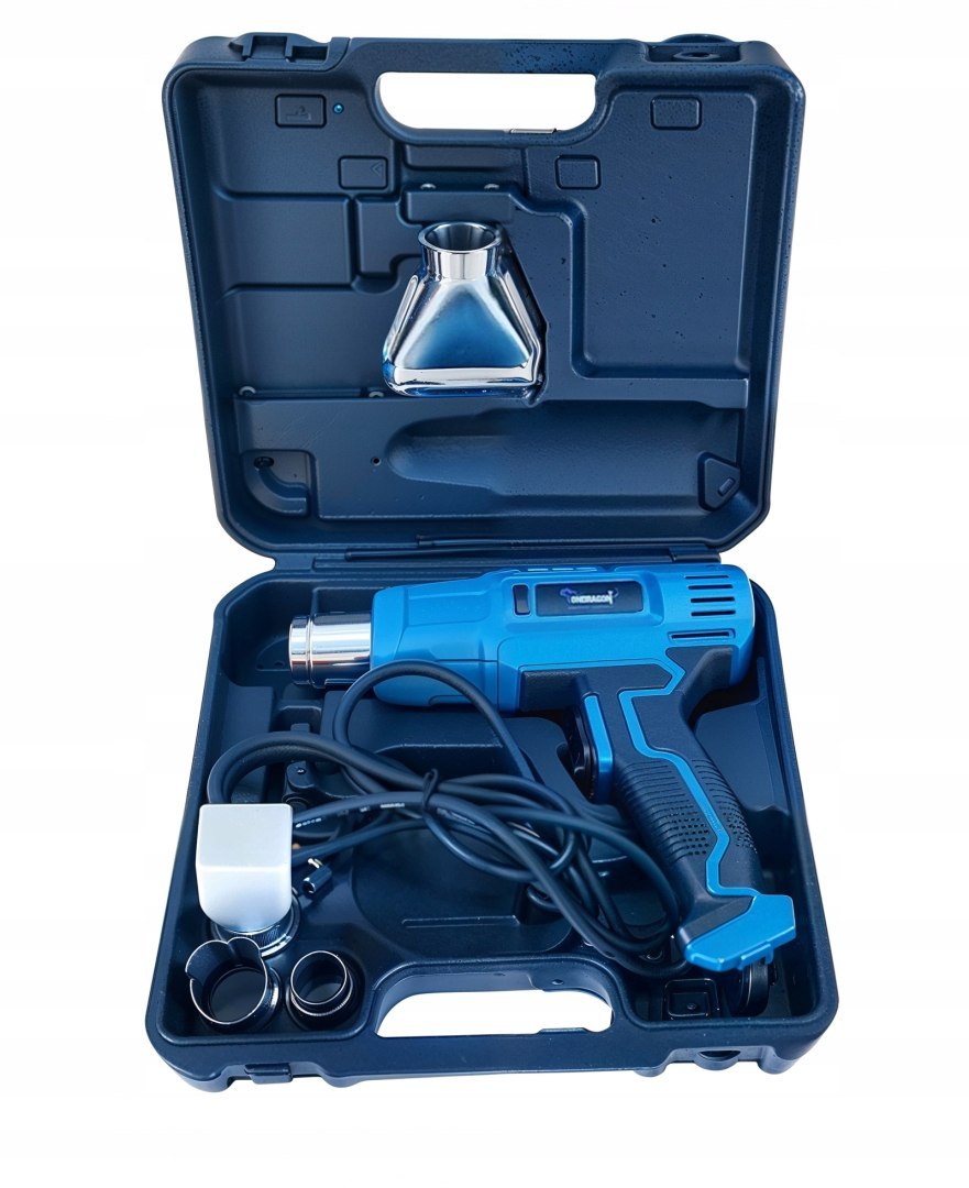 ELEKTRICKÁ HORKOVZDUŠNÁ PISTOLE 2 NASTAVITELNÉ RYCHLOSTI 2300 W 4 TRYSKY POUZDRO SILNÉ 600 °C   OD9031 O39