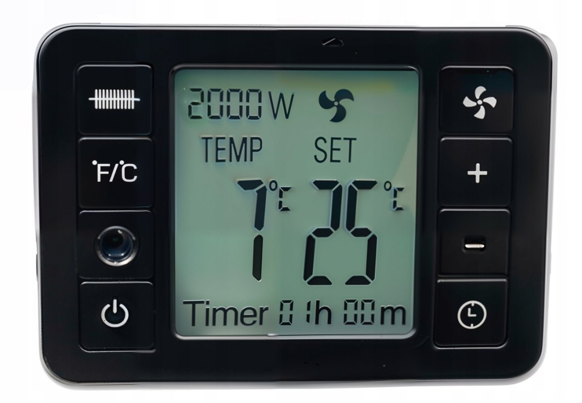 ELEKTRICKÝ KONVEKTOROVÝ OHŘÍVAČ ÚSPORNÝ LCD BEZPEČNOSTNÍ ČASOVAČ  OD9092 P28+