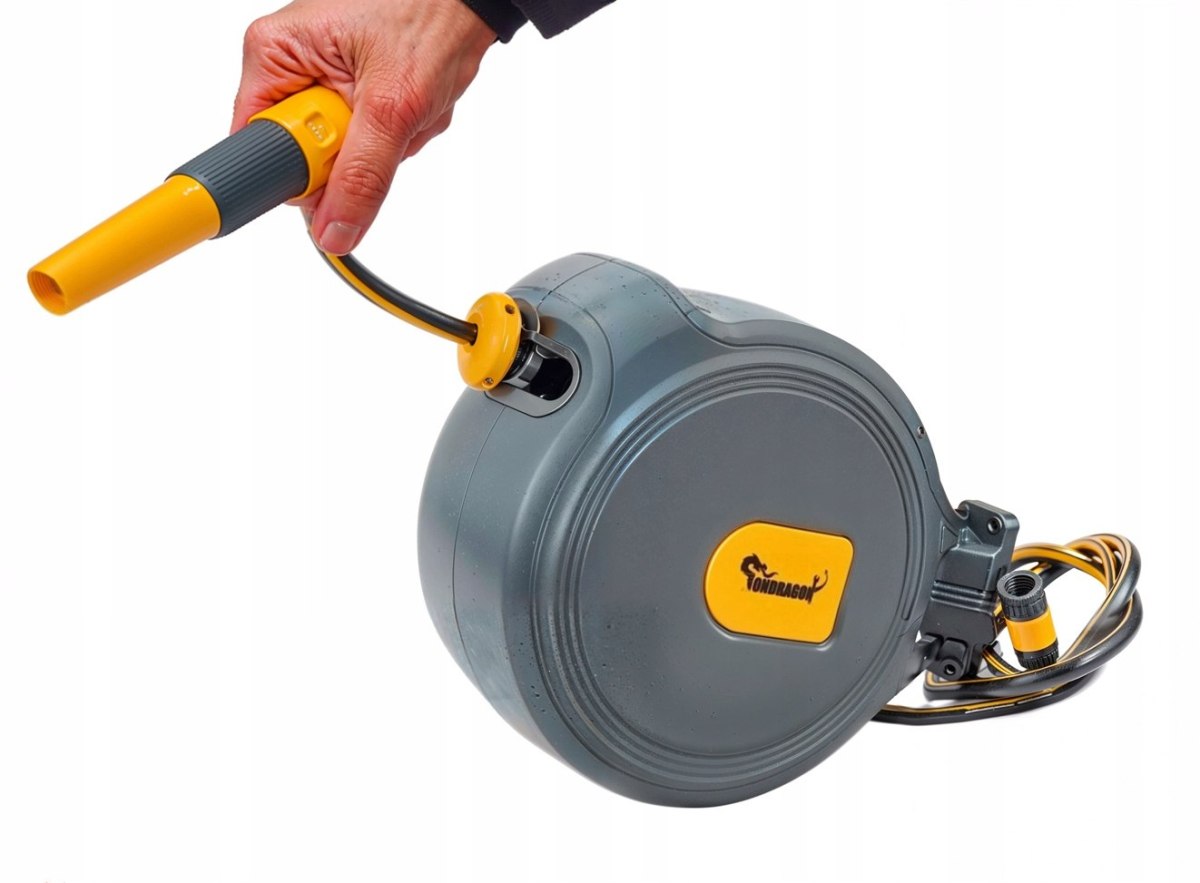 AUTOMATICKÝ NÁSTĚNNÝ NAVIJÁK ZAHRADNÍ HADICE 1/2" DÉLKA 20 M  OD1129