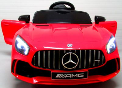 Mercedes GTR-S červený Měkká kola Eva, měkké sedadlo Licence Lithiová baterie