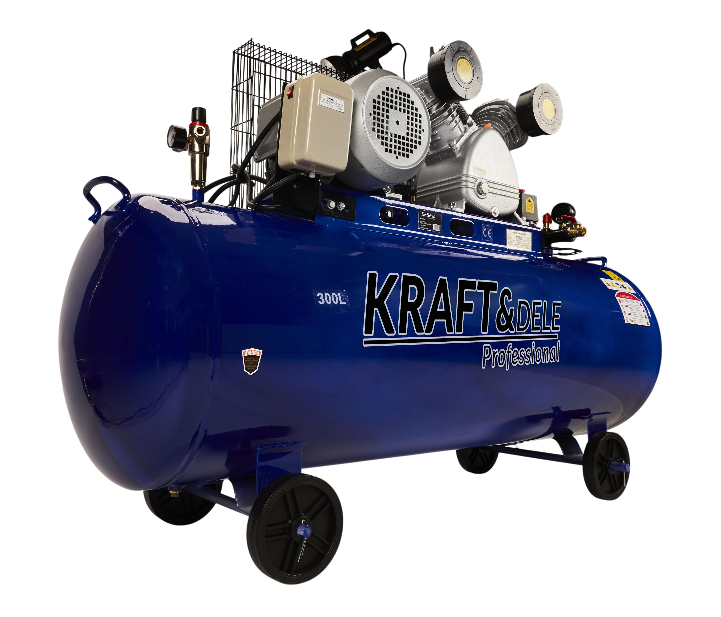 Olejový kompresor 300L 400V 2 písty + separátor KD4061