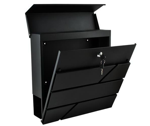 Malatec Poštovní schránka 37x37x10 cm ANTRACIT S6238