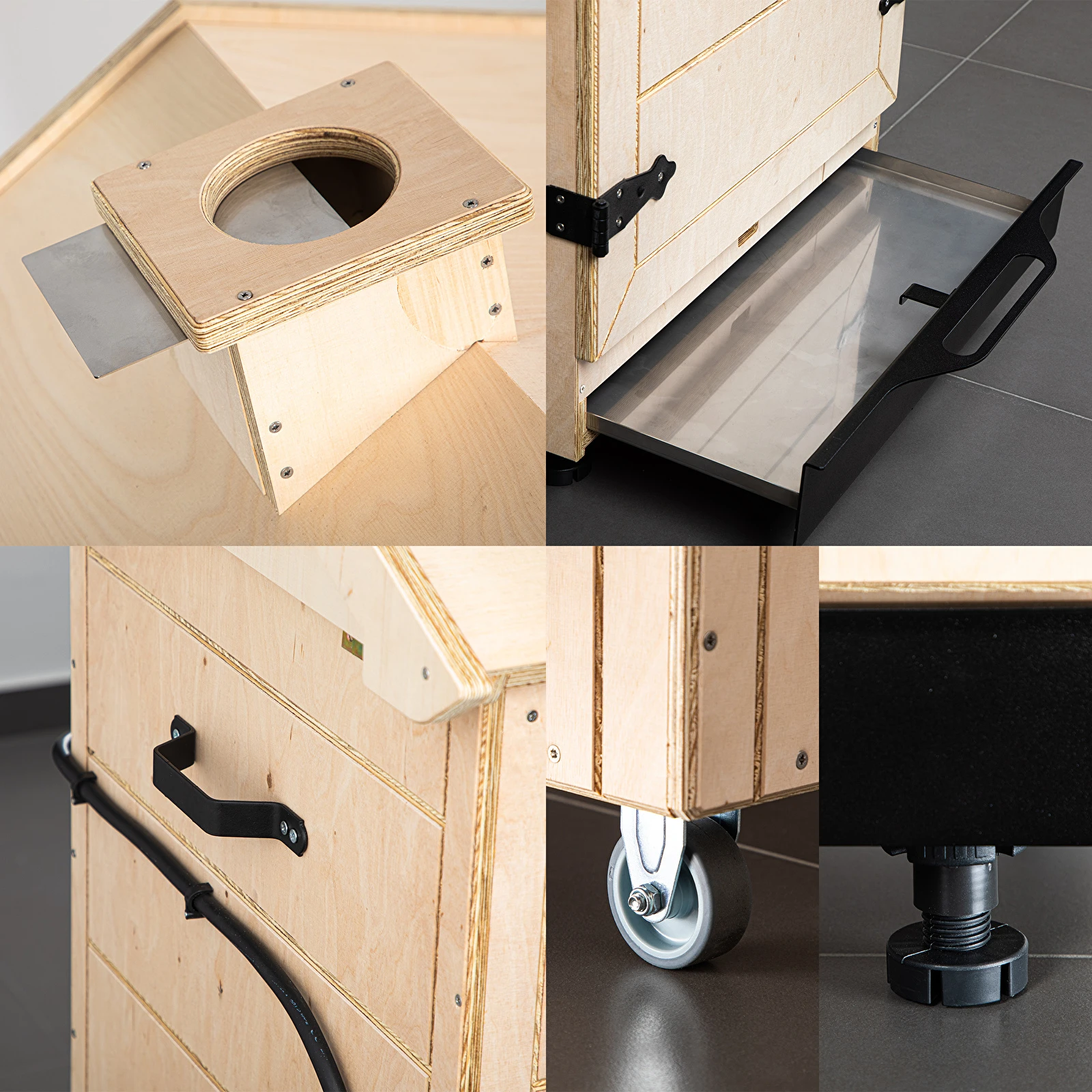 Dřevěná udírna dragON PLYWOOD NATURE 200l 330349