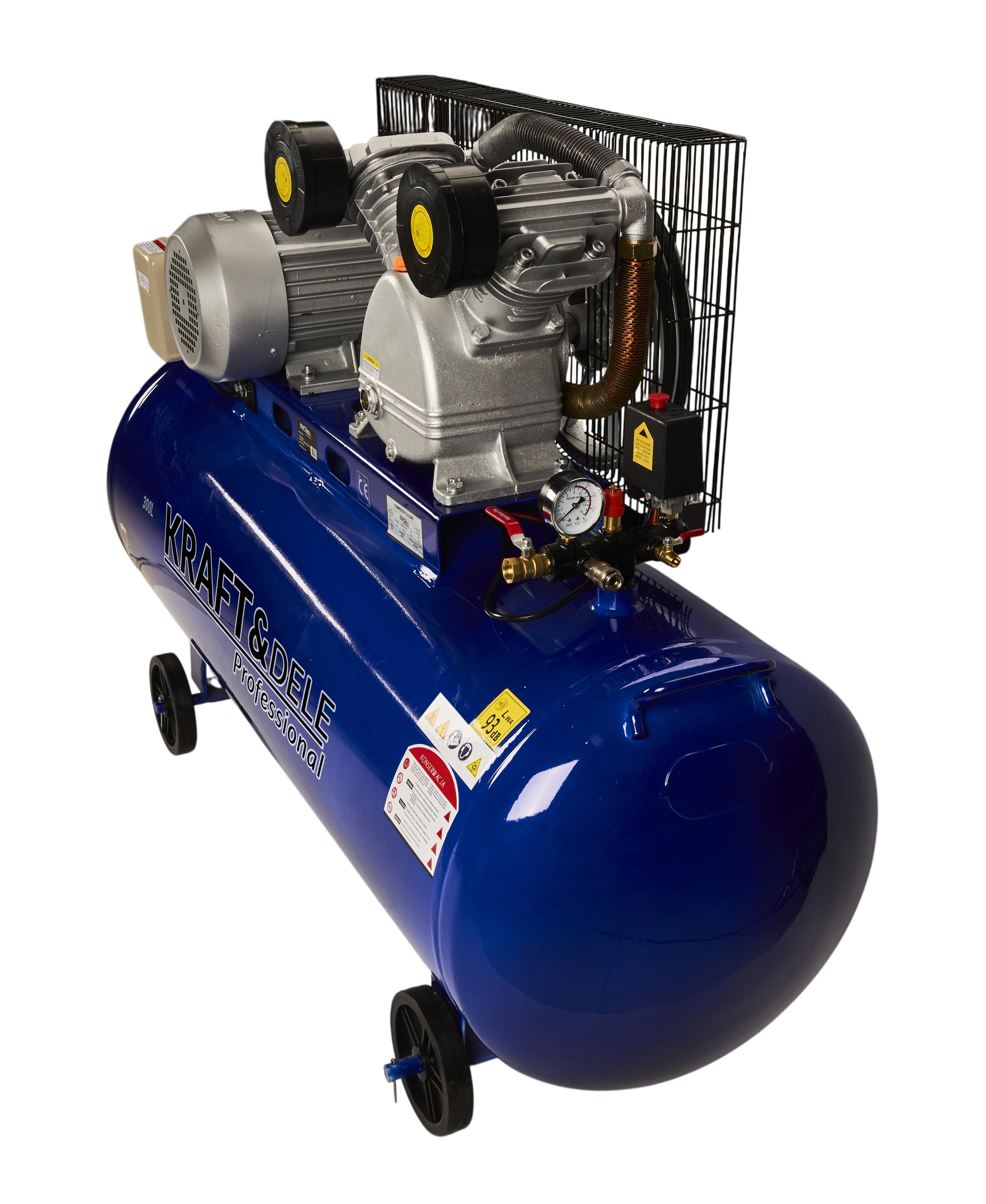 Olejový kompresor 300L 400V 2 písty + separátor KD4061