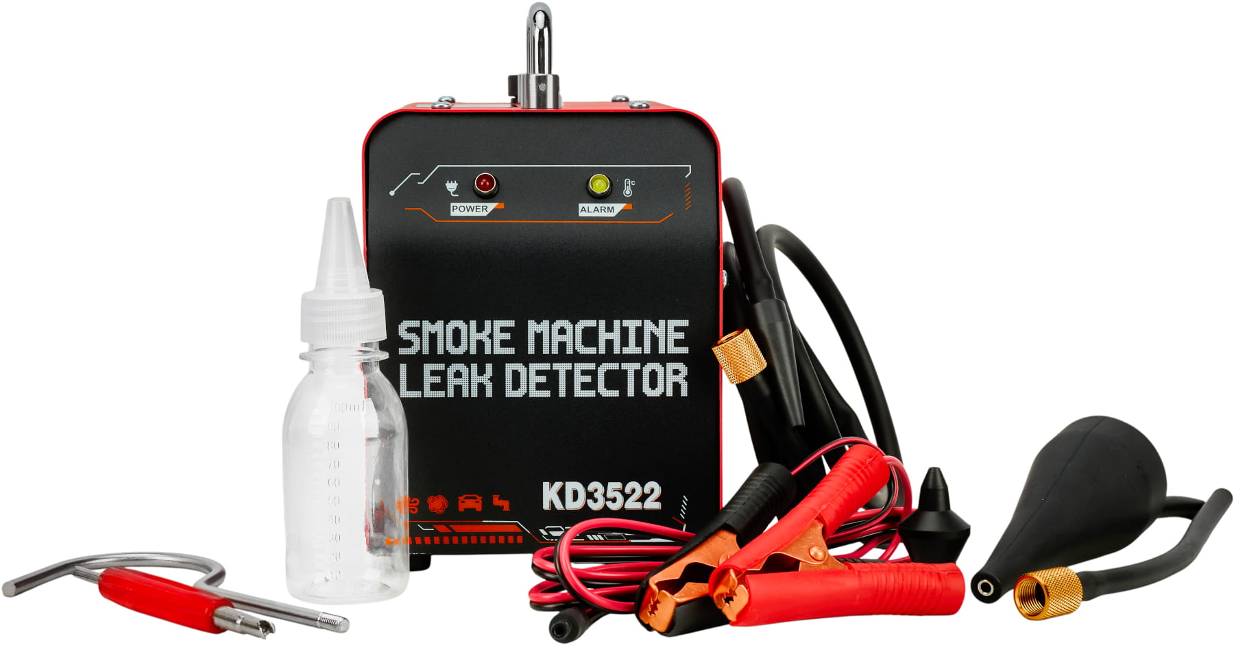Generátor kouře pro kontrolu netěsností v 12V systémech 18 l/min 30 ml KD3522