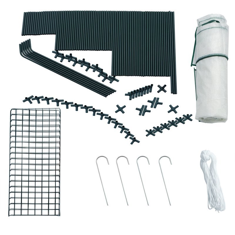 WIDE foliovník bílý skleník zahradní s poličkami 190 cm ART-1821