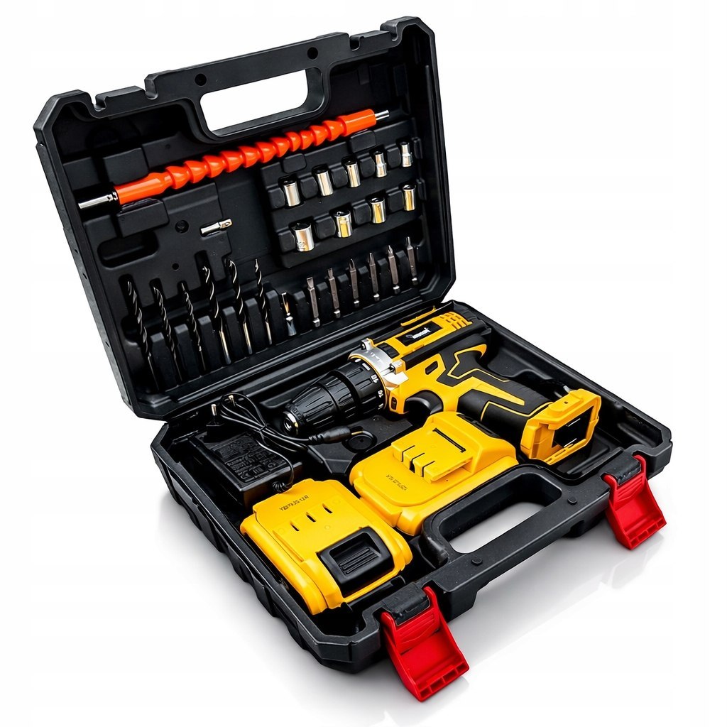 AKU VRTAČKA/ŠROUBOVÁK 36V ŽLUTÁ + 2 BATERIE 5,0 Ah V POUZDŘE od9010