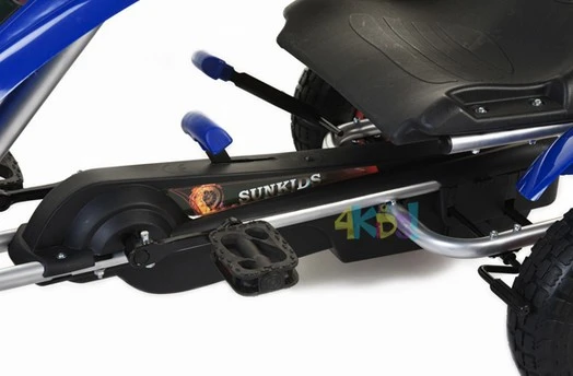 Go-kart Šlapací motokára nafukovací kola 5-10 let černá F618