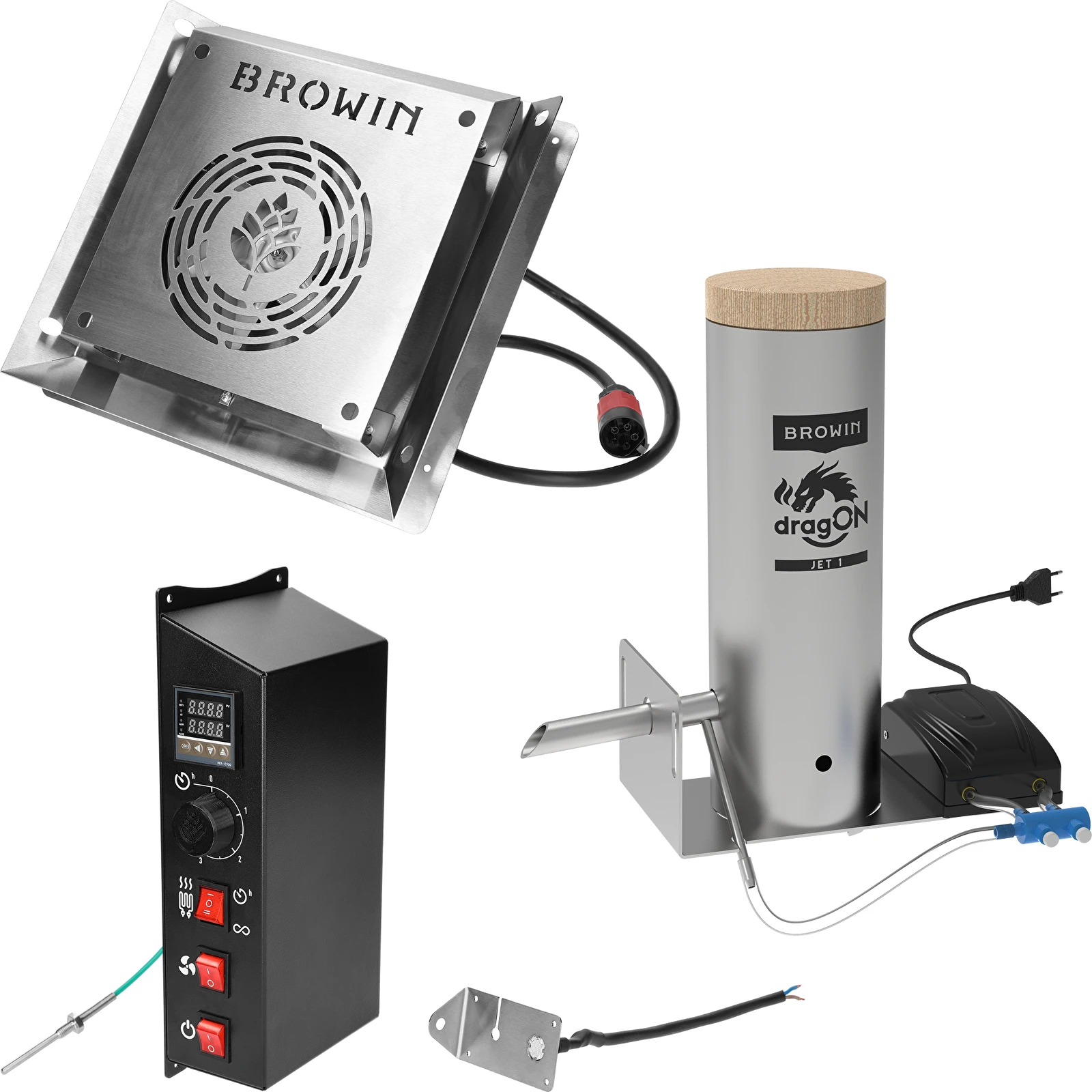 Elektrická udírna dragON PLYWOOD NATURE 320l 330372