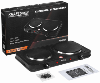 Elektrický vařič 2600W 155+185mm KD4166