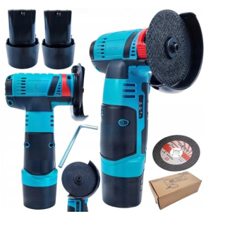 AKUMULATOROVÁ ÚHLOVÁ BRUSKA PRO ŘEZÁNÍ 15000 RPM 2xAKU 18V KOTOUČ od2203